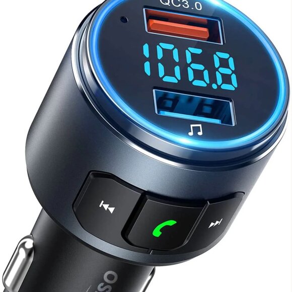 Victsing Bluetooth FM Transmitter for car - Upgraded 5.0 - Picture 1 of 5